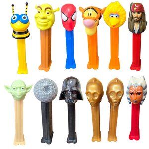 Collection of 13 PEZ Candy Dispensers one sealed